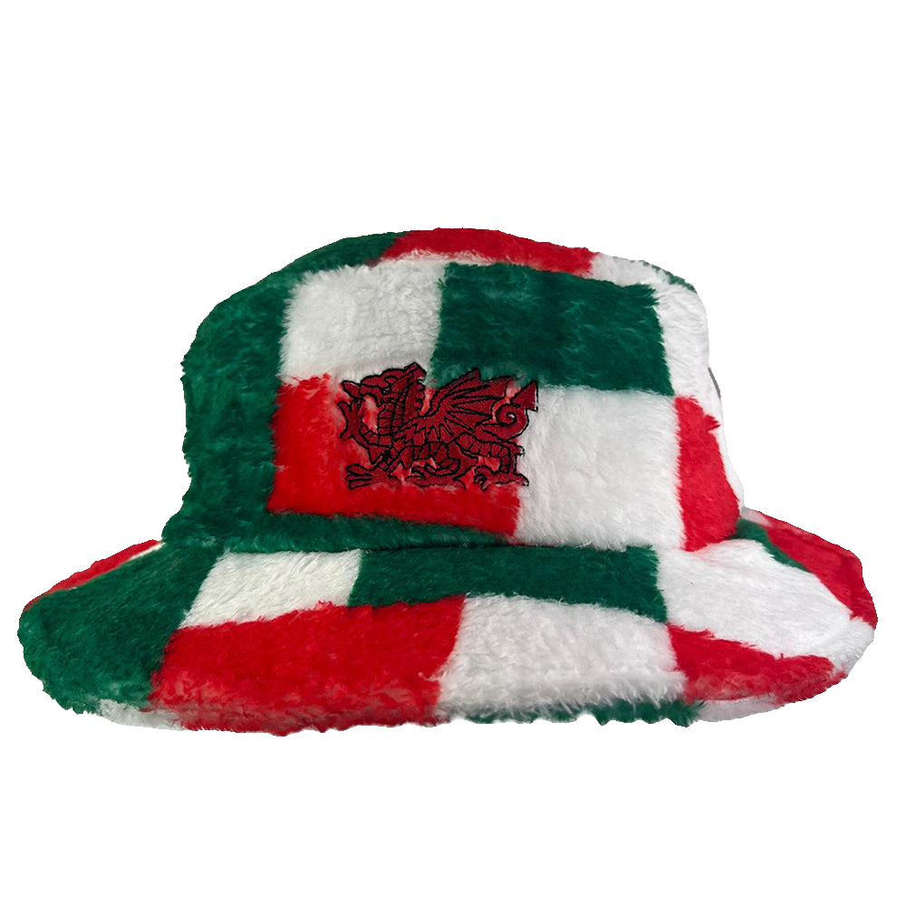 Wales Tri Fleece Patchwork Bucket Hat