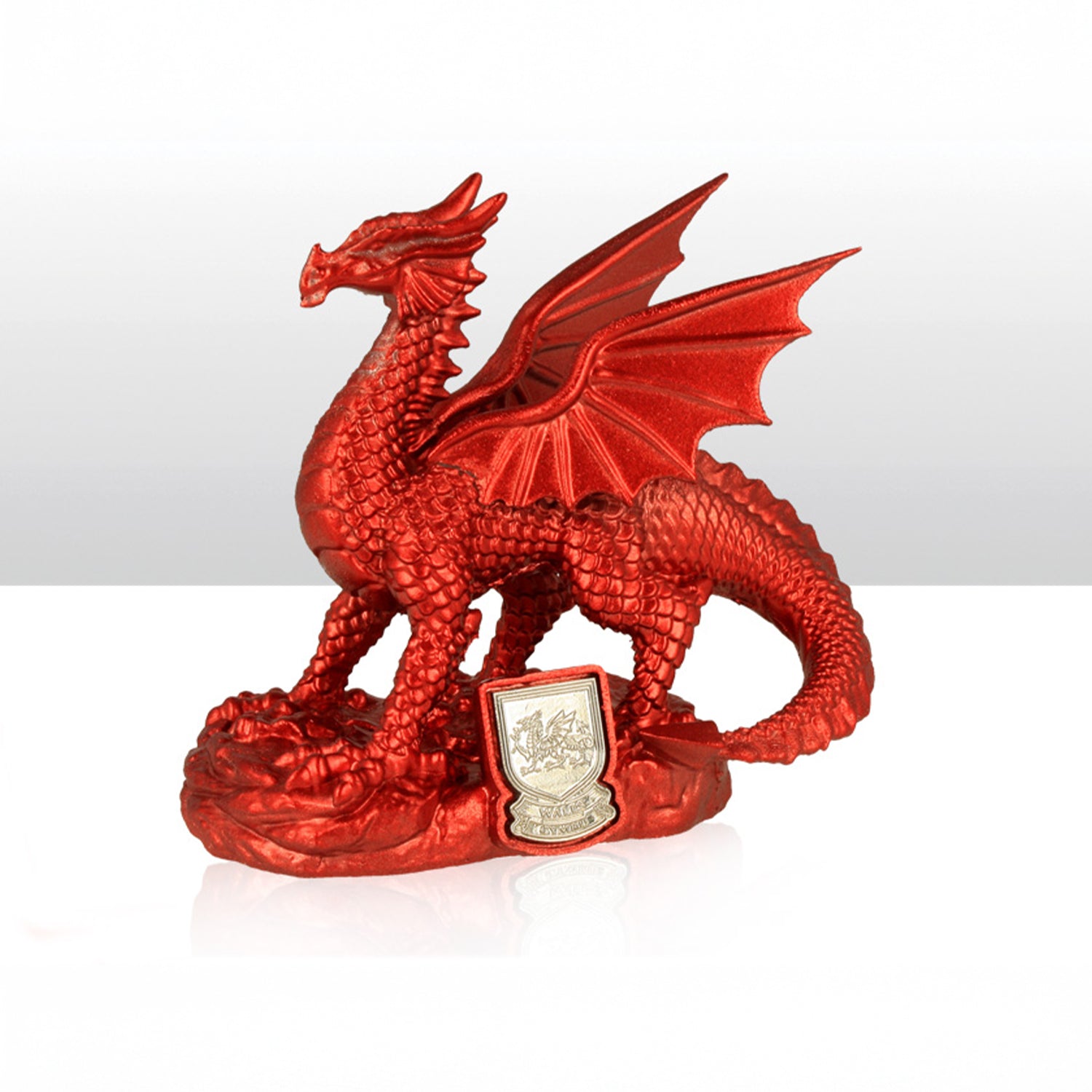 Wales Red Dragon Metallic Figure