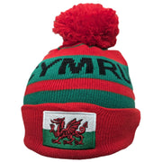 Adults Cymru Red Welsh Bobble Hat