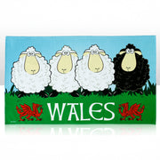 Wales Black Sheep Tea Towel