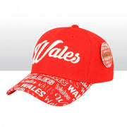 Wales Printed Peak Baseball Cap