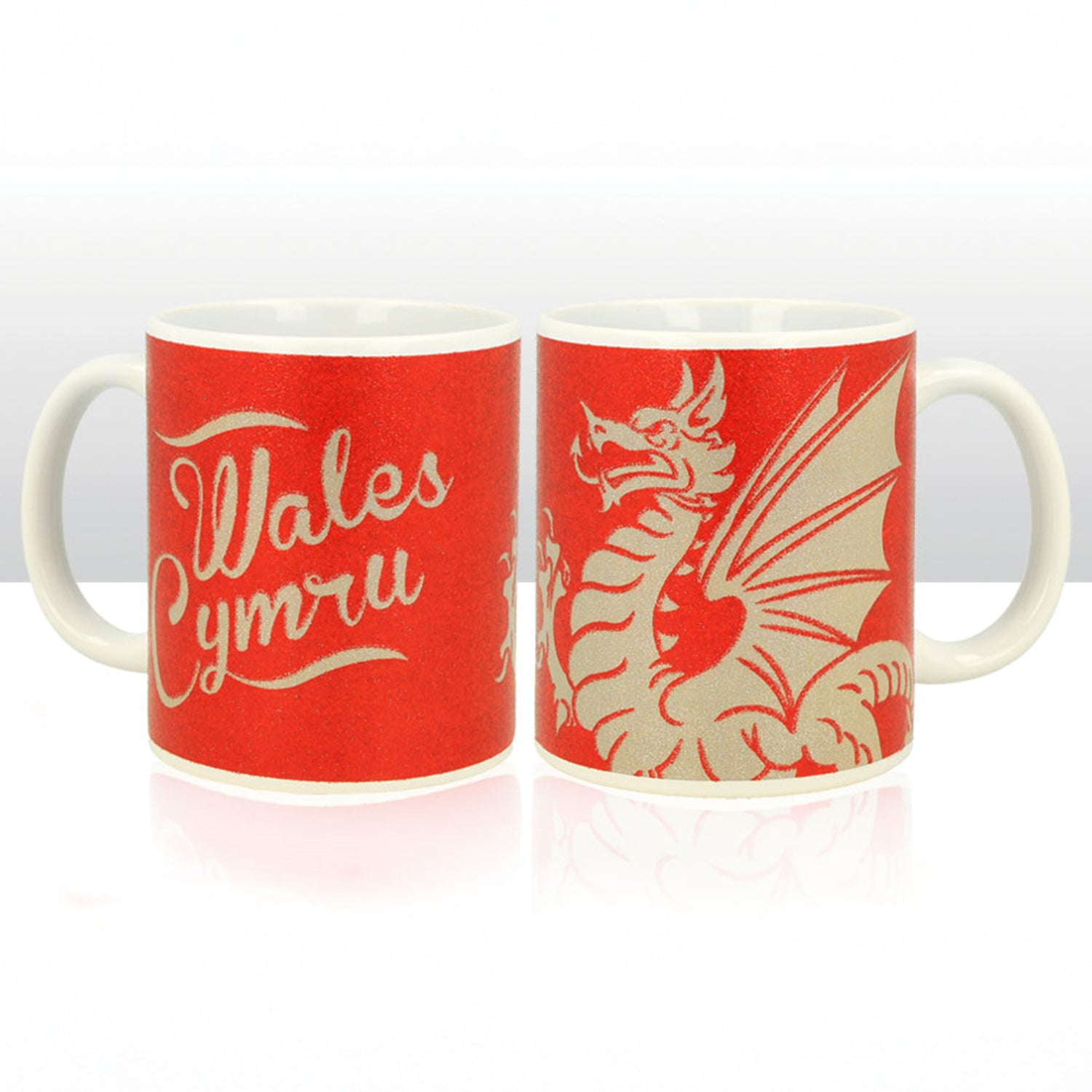 Wales Dragon 11oz Glitter Mug