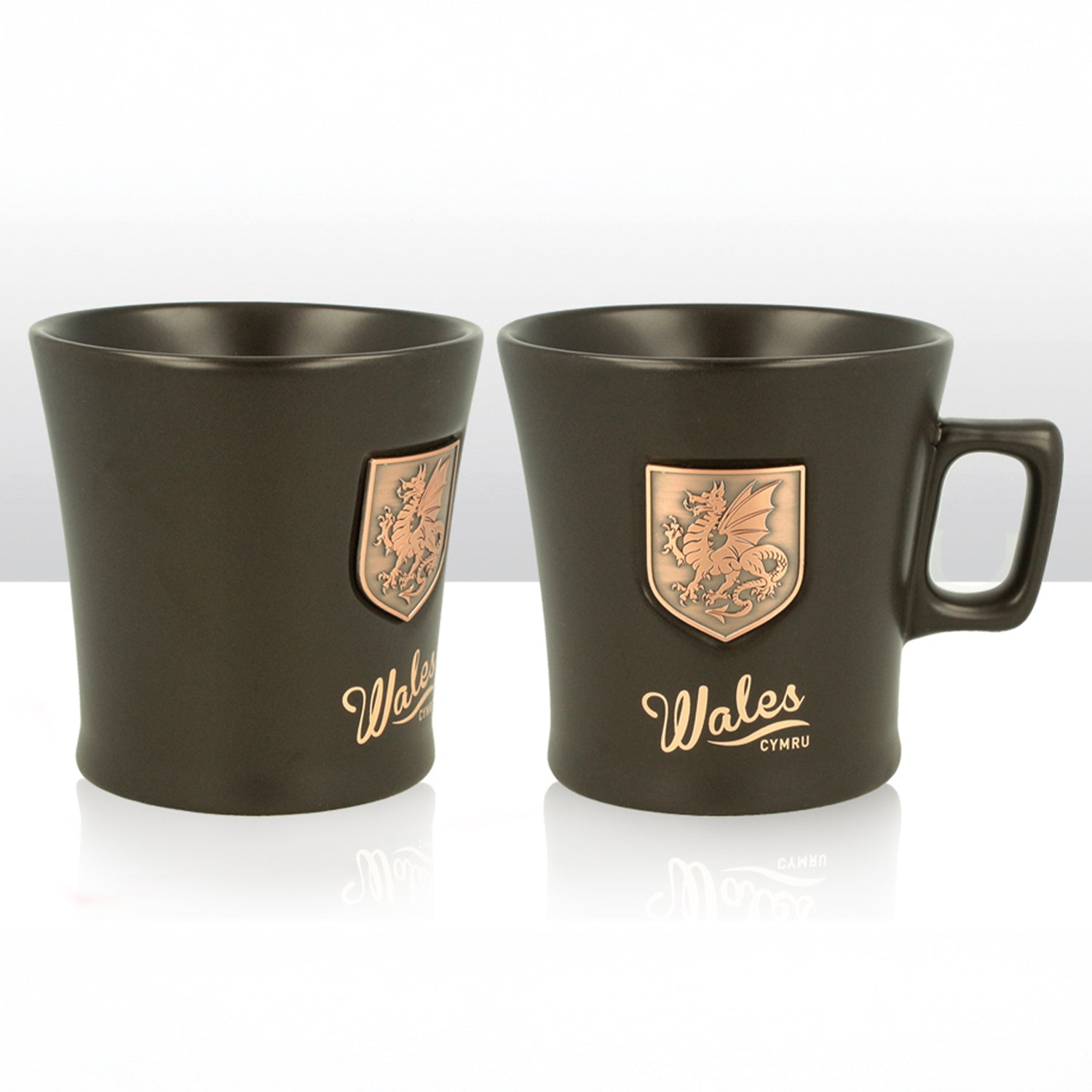 Wales Metal Shield Ceramic Mug