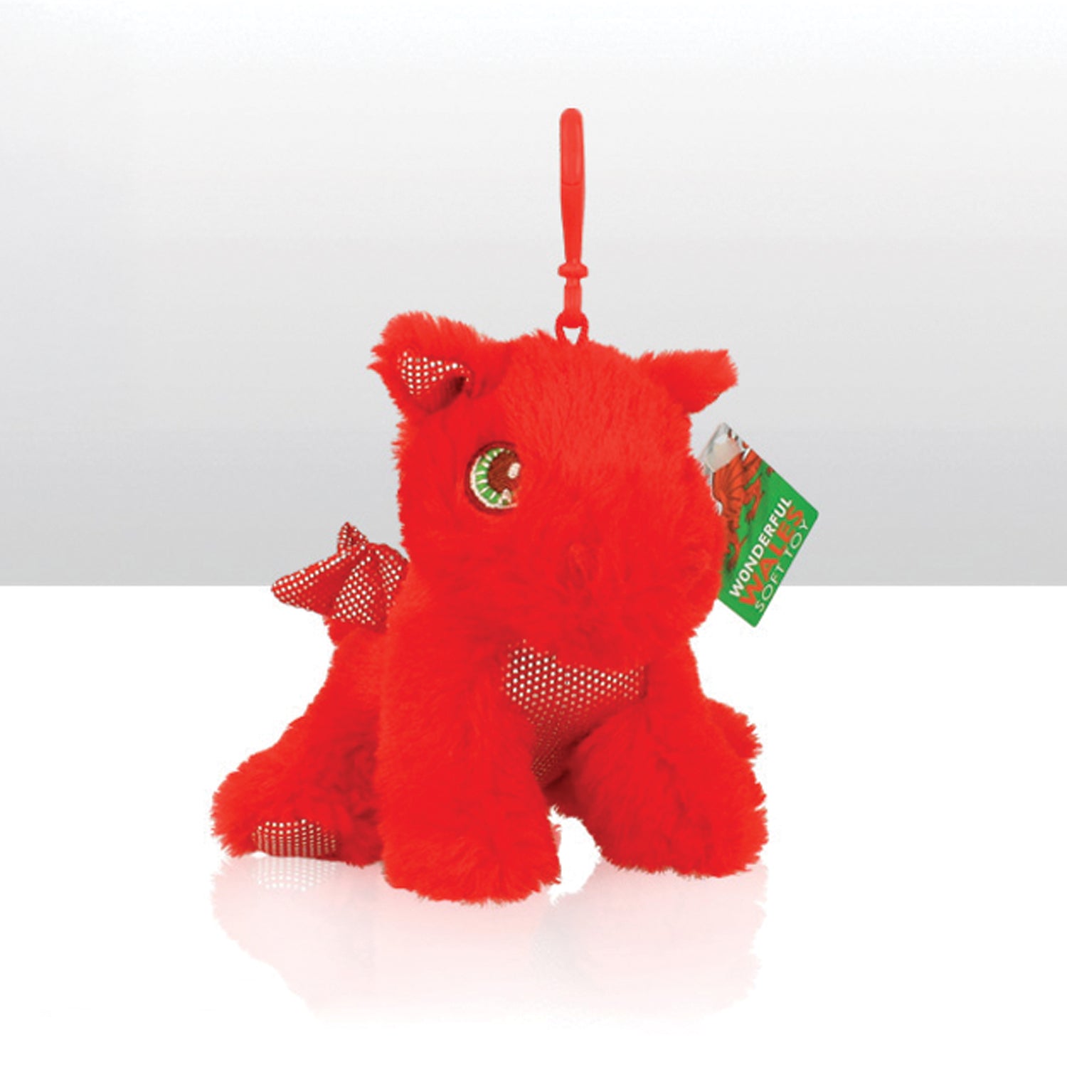 Wales Dragon Soft Toy Keyring