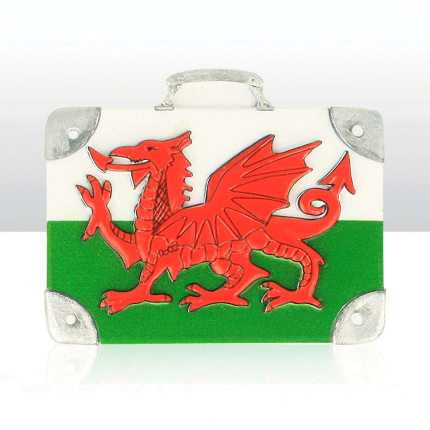 Wales Dragon Suitcase Resin Magnet