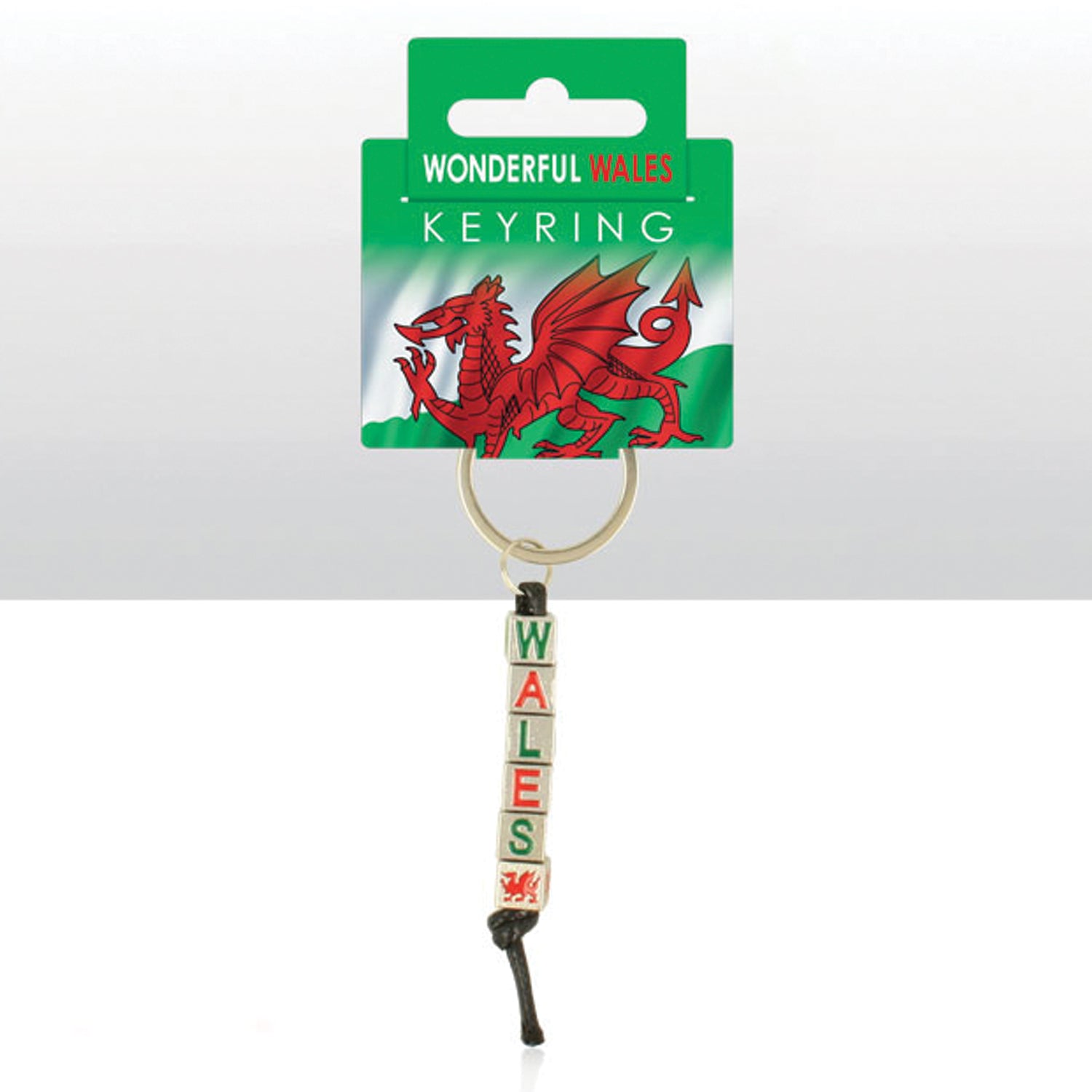 Wales Dice Metal Keyring