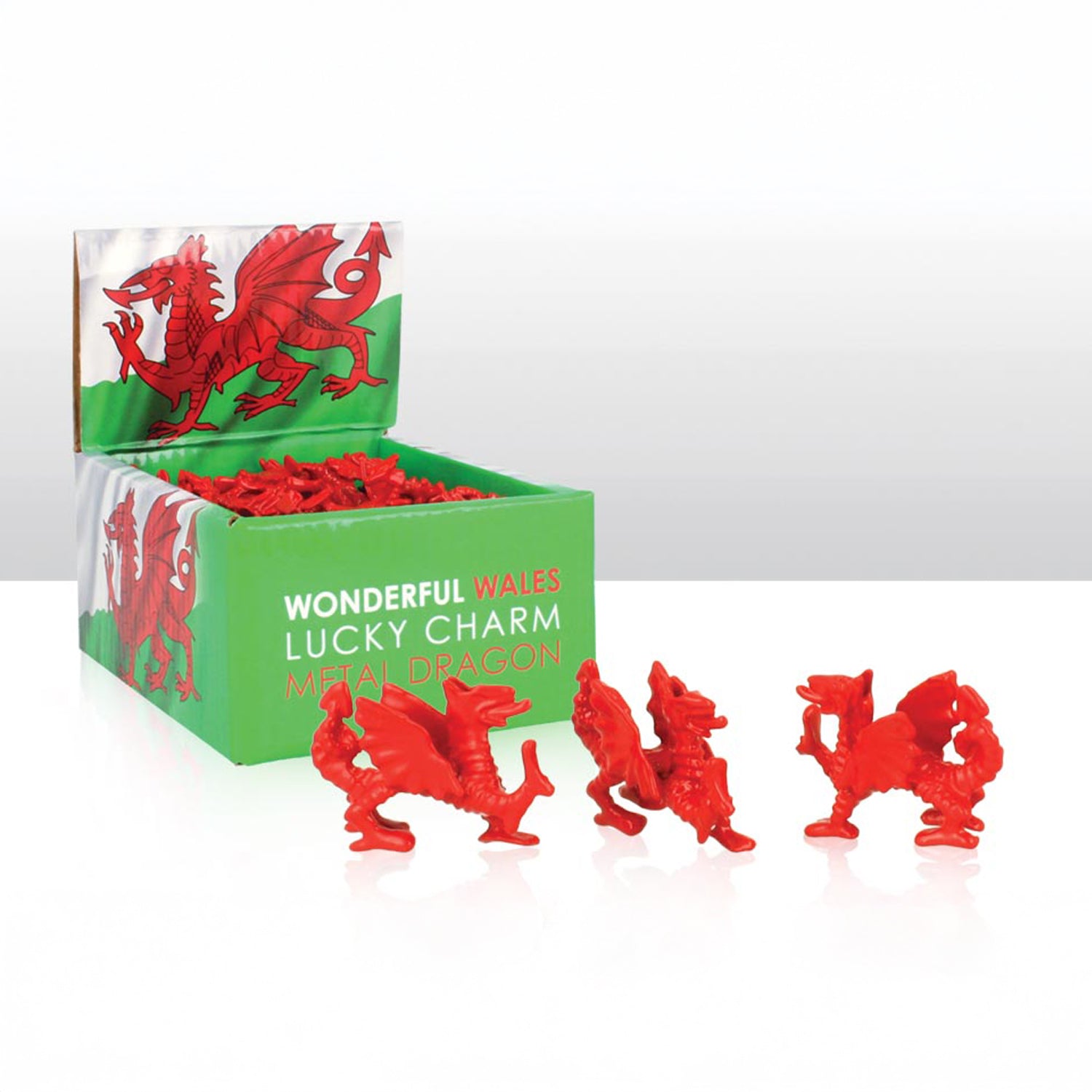 Wales Metal Dragon Figure Charm In CDU