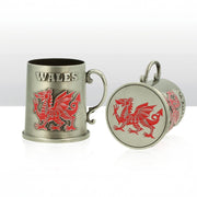 Wales Cymru Dragon Metal Tankard Ornament