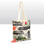 Cardiff Collage Cotton Tote Bag