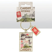 Cardiff Collage Charm Keyring