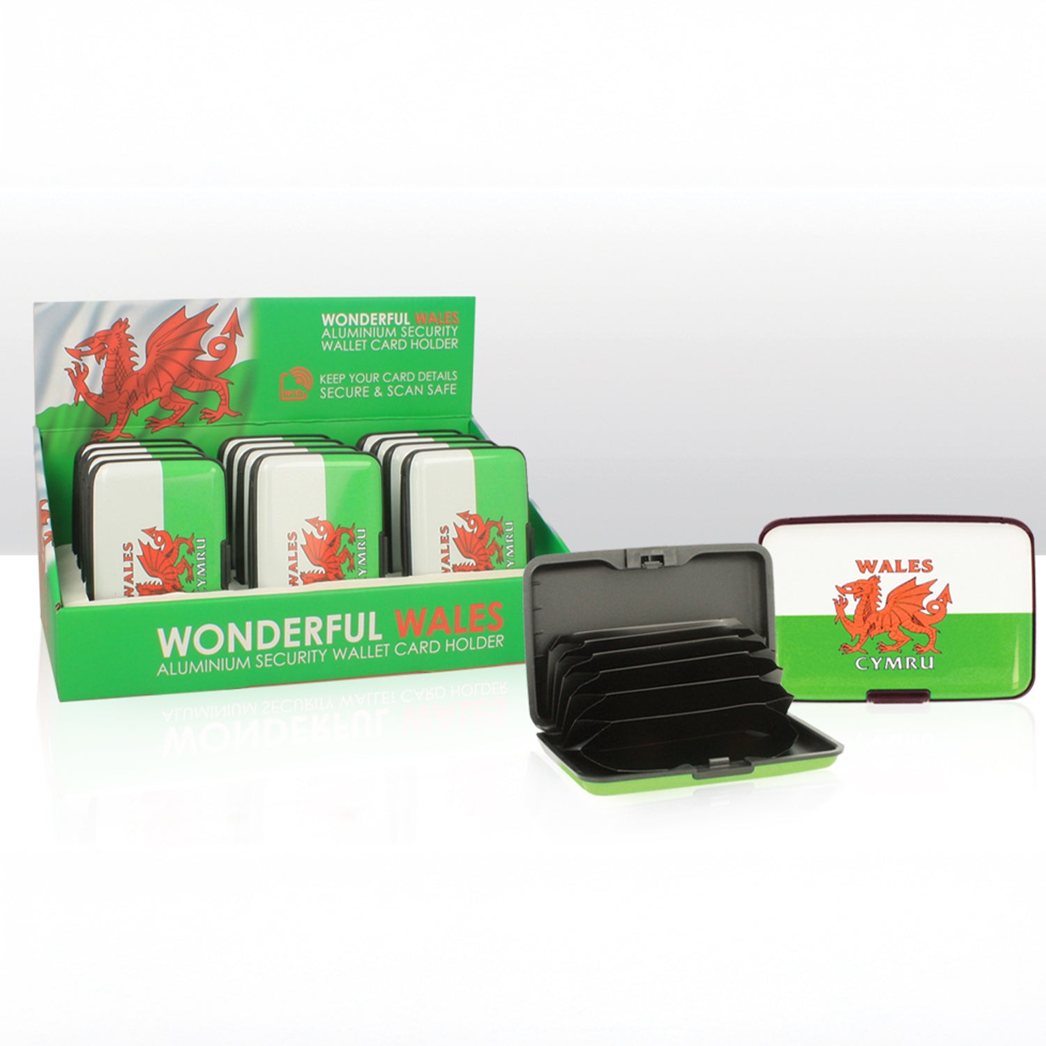 Wales Aluminium RFID Secure Card Holder Case