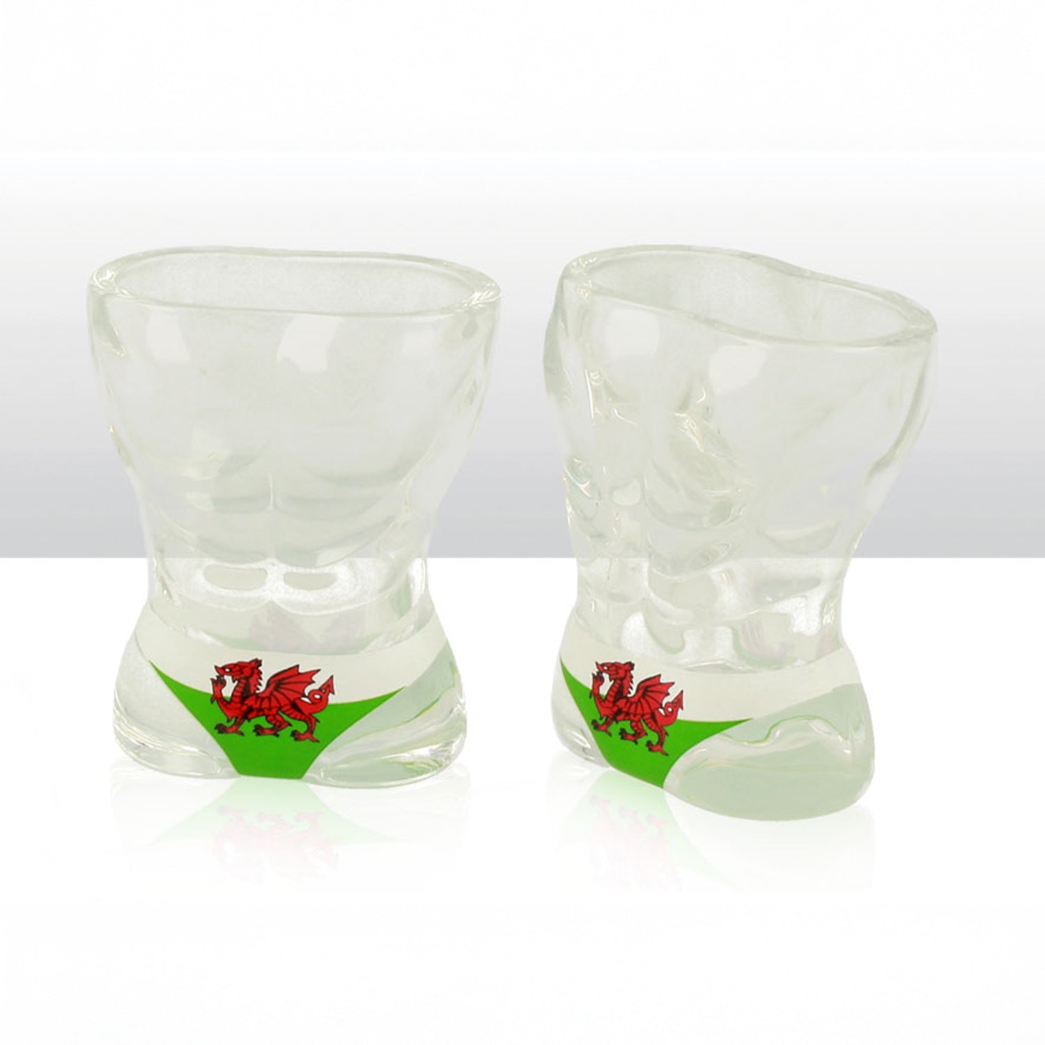 Wales Dragon Male Torso Shot Glass