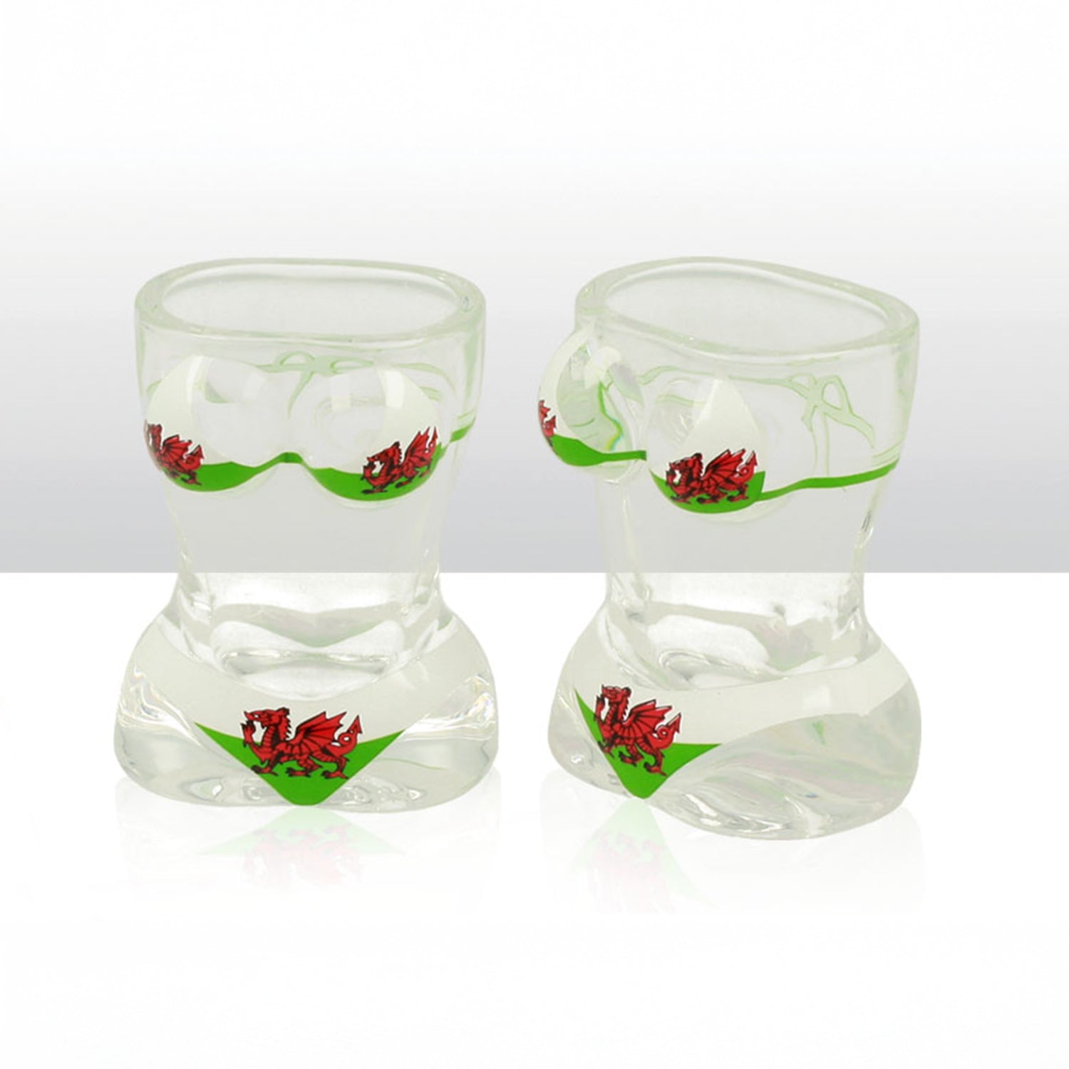 Wales Dragon Bikini Shot Glass