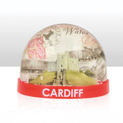 Cardiff Collage Plastic Snowstorm Magnet