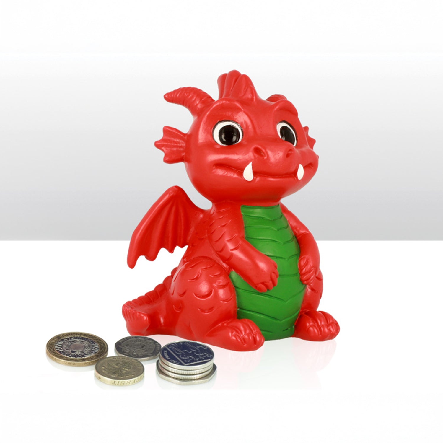 Cute Wales Dragon Painted Money Box 12cm