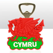 Wales Dragon Rubber Bottle Opener Magnet