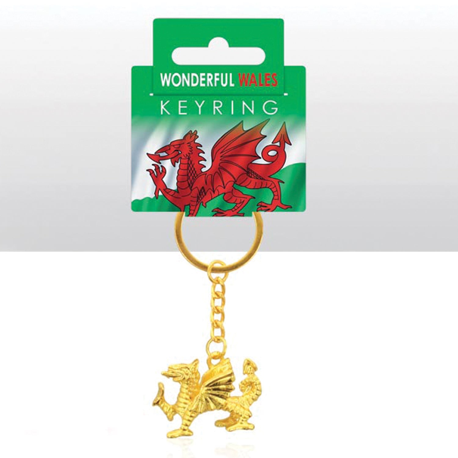 Wales Dragon Metal Die Cast Keyring