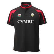 Babies Black Poly CYMRU Rugby Shirt