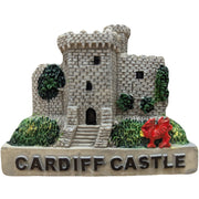 Cardiff Castle Grey Resin Magnet (RSN24-5)