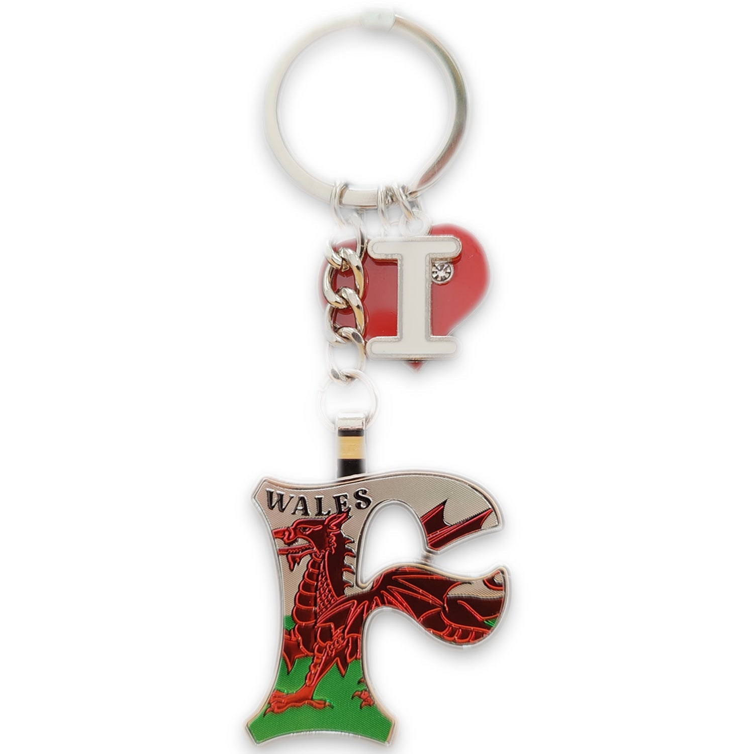 Wales Alphabet Keyring / F (KRA006)