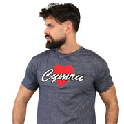 New Love Cymru Marl Blue T-Shirt