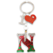 Wales Alphabet Keyring / N (KRA014)