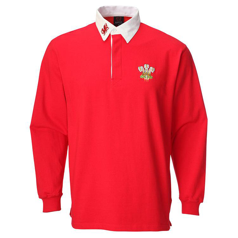 Babies Traditional Long Sleeve Welsh Rugby Shirt