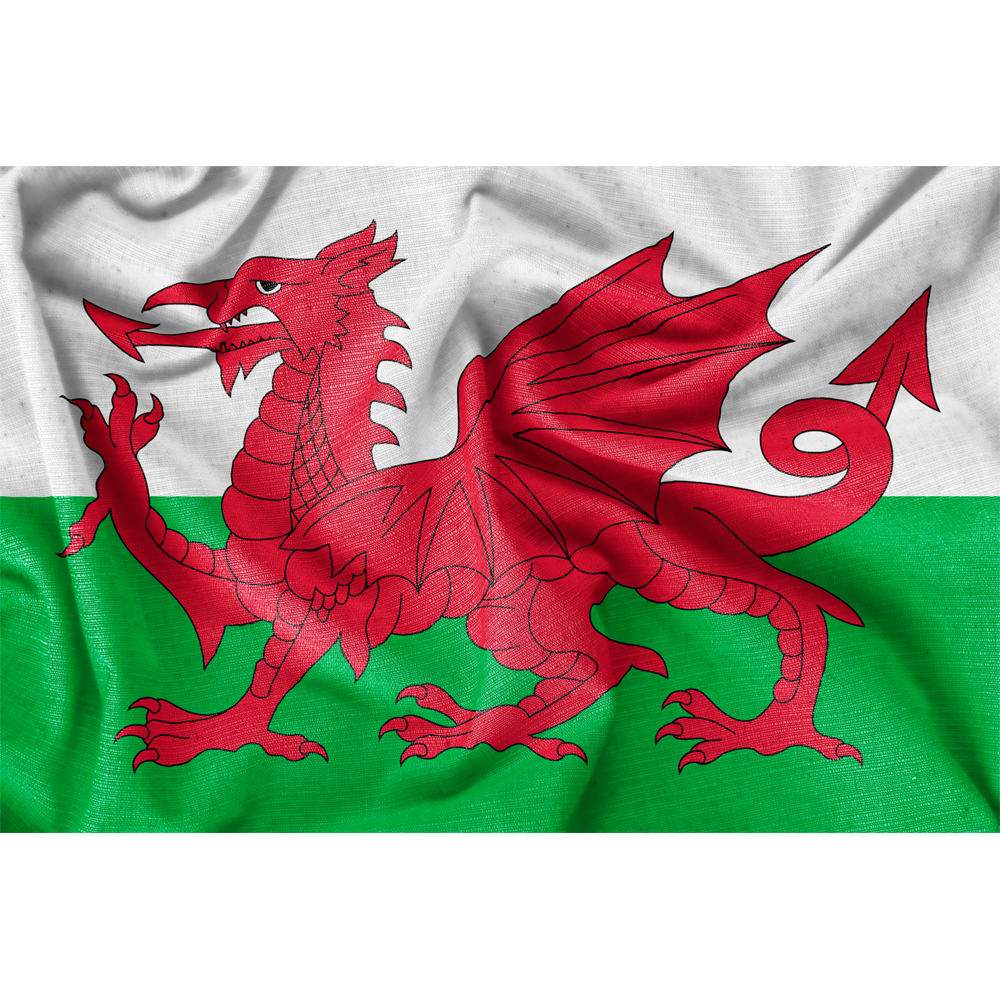 Ultra Heavy Wales 12x8 Flag