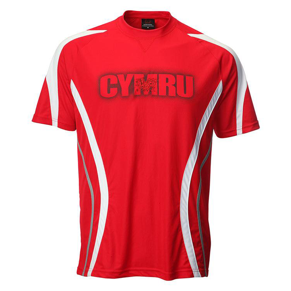 Men's Welsh 'Aaron' Cooldry Red T-Shirt