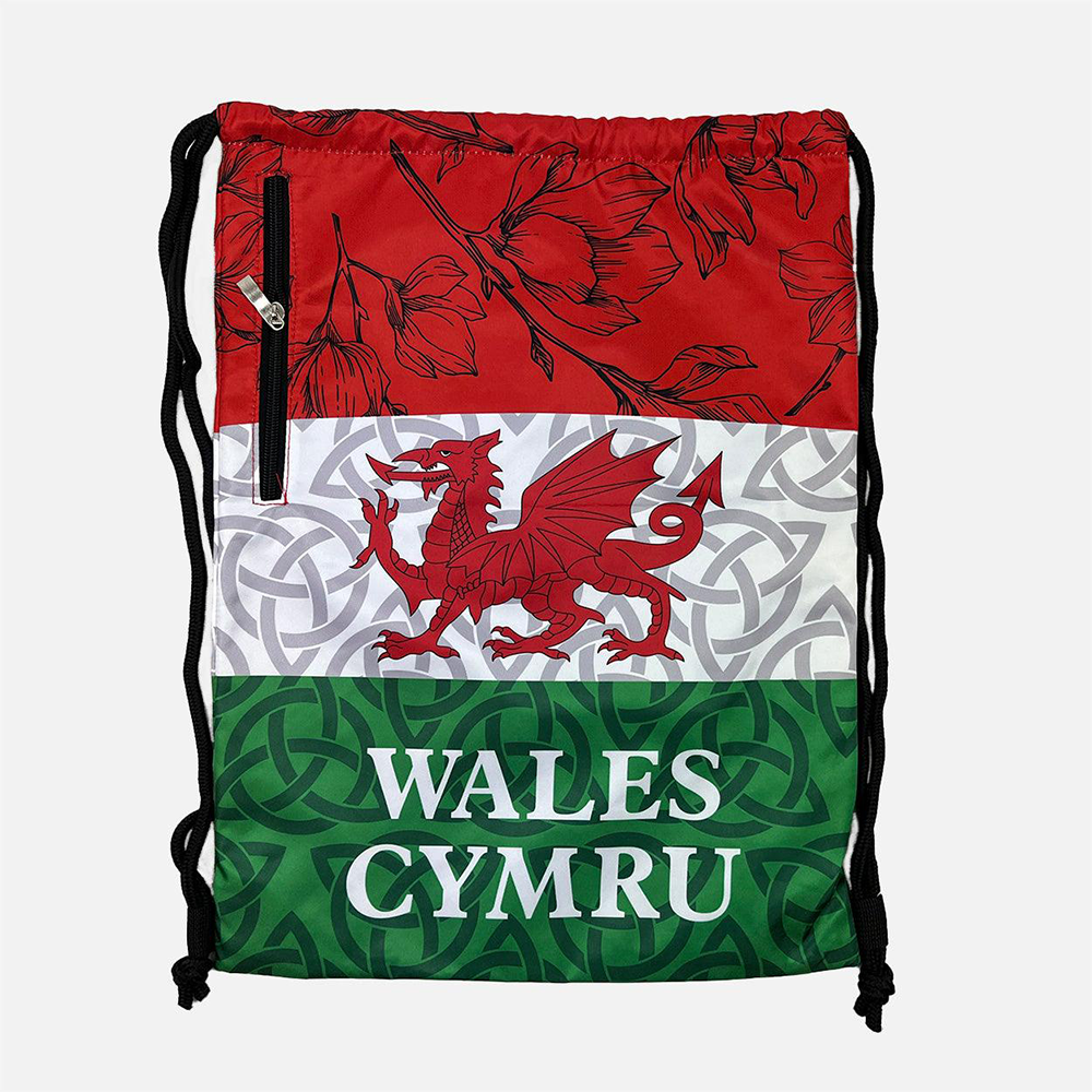 Welsh Celtic Design Drawstring Bag