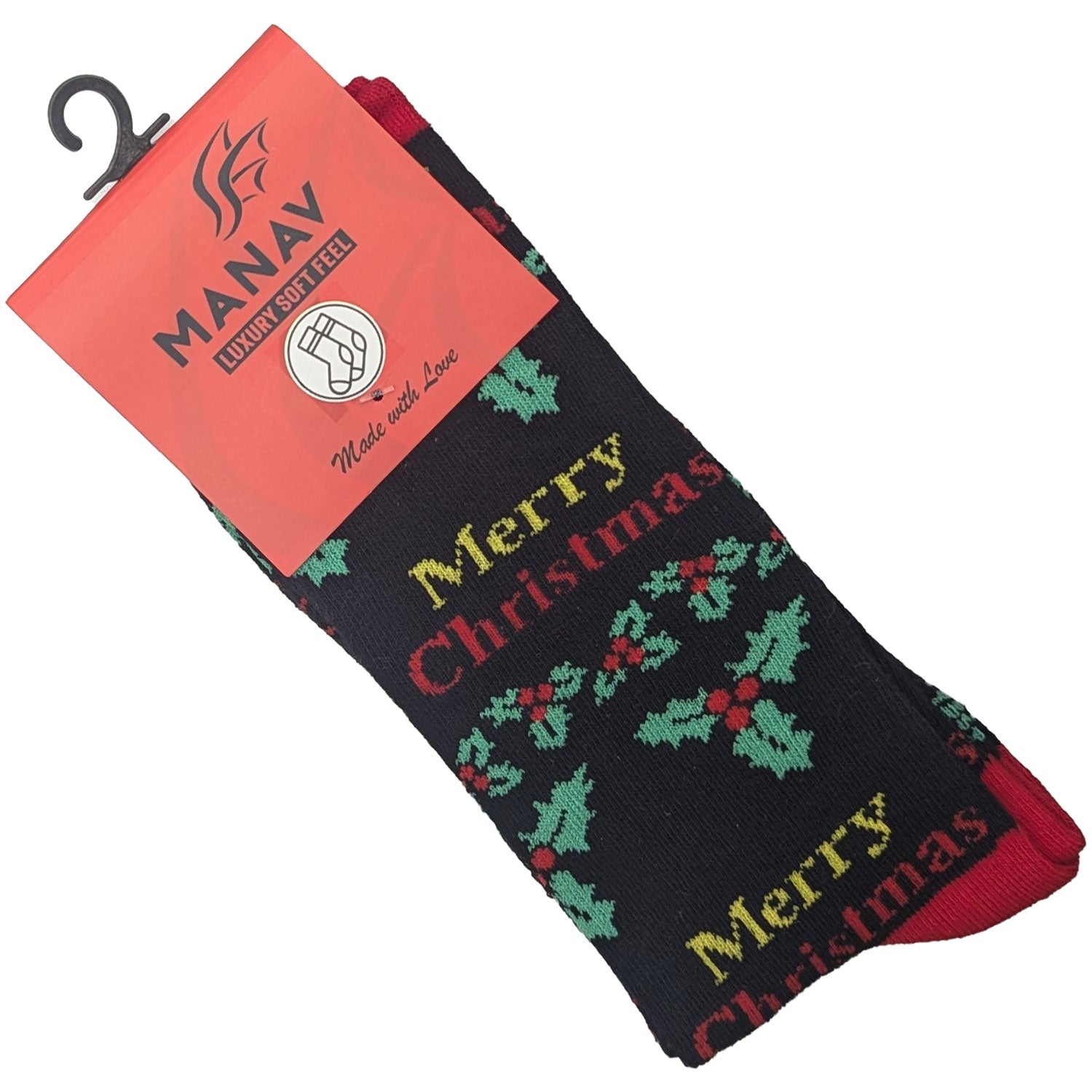 Black Christmas Socks