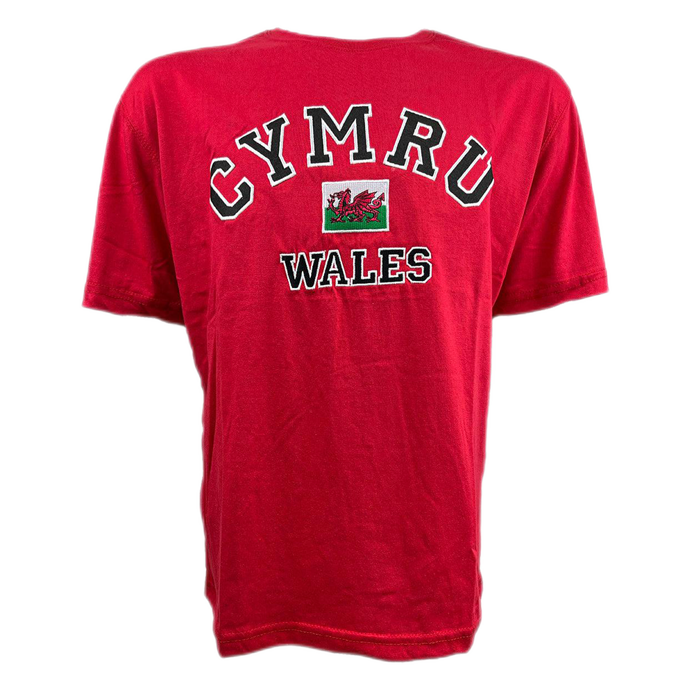 Men's Cymru Welsh Applique T-Shirt