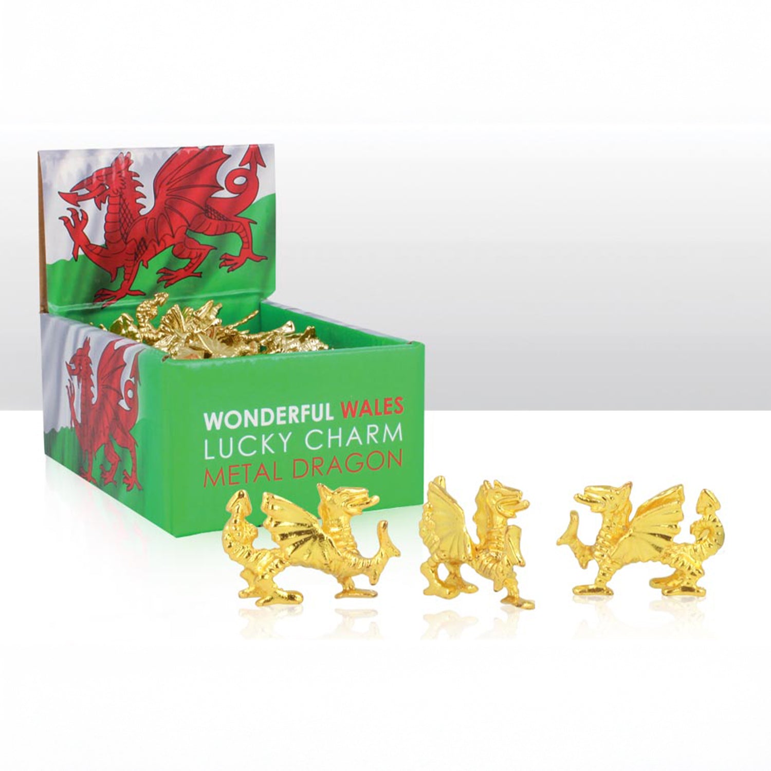 Wales Metal Dragon Figure Charm In CDU