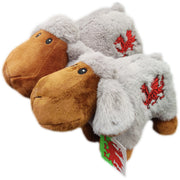 Grey Embroidered Lamb Plush