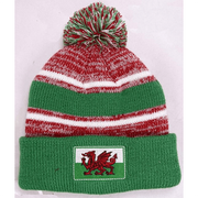 Green Stripe Bobble Hat