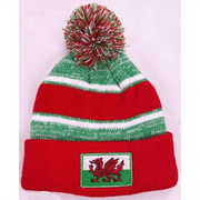 Red Stripe Bobble Hat