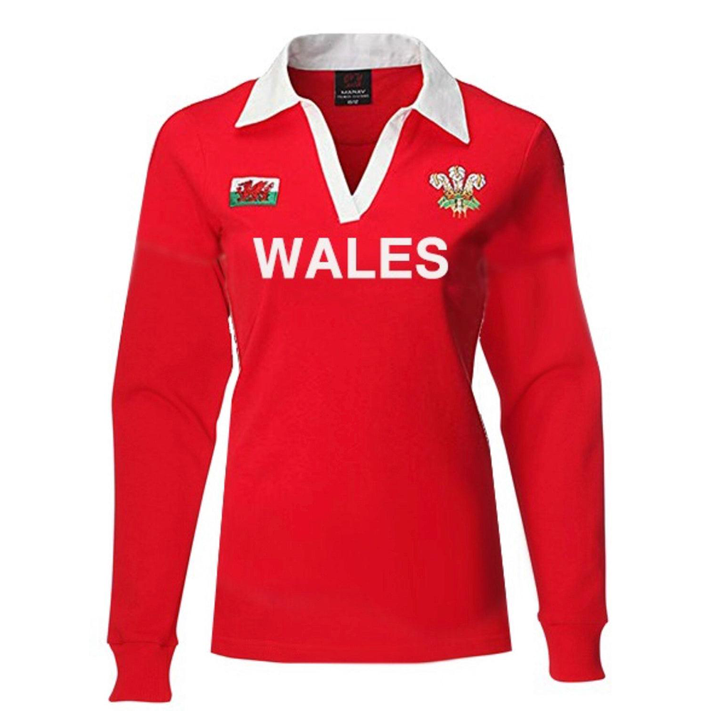 Ladies Hannah WALES Long Sleeve Rugby Shirt