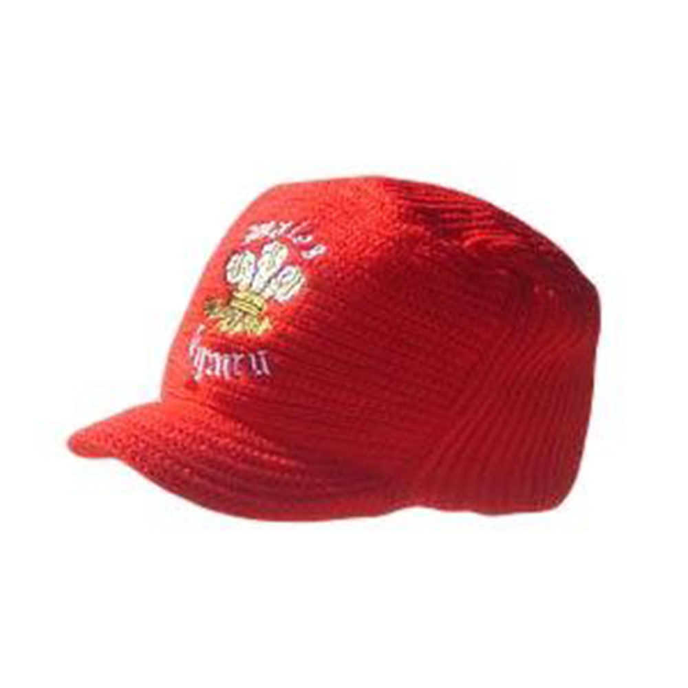 Welsh Dragon knitted Peak Hat