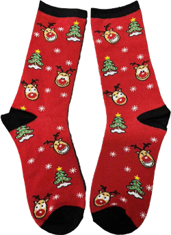 Red Christmas Socks