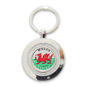 Wales Round Flag Keyring (KY017)