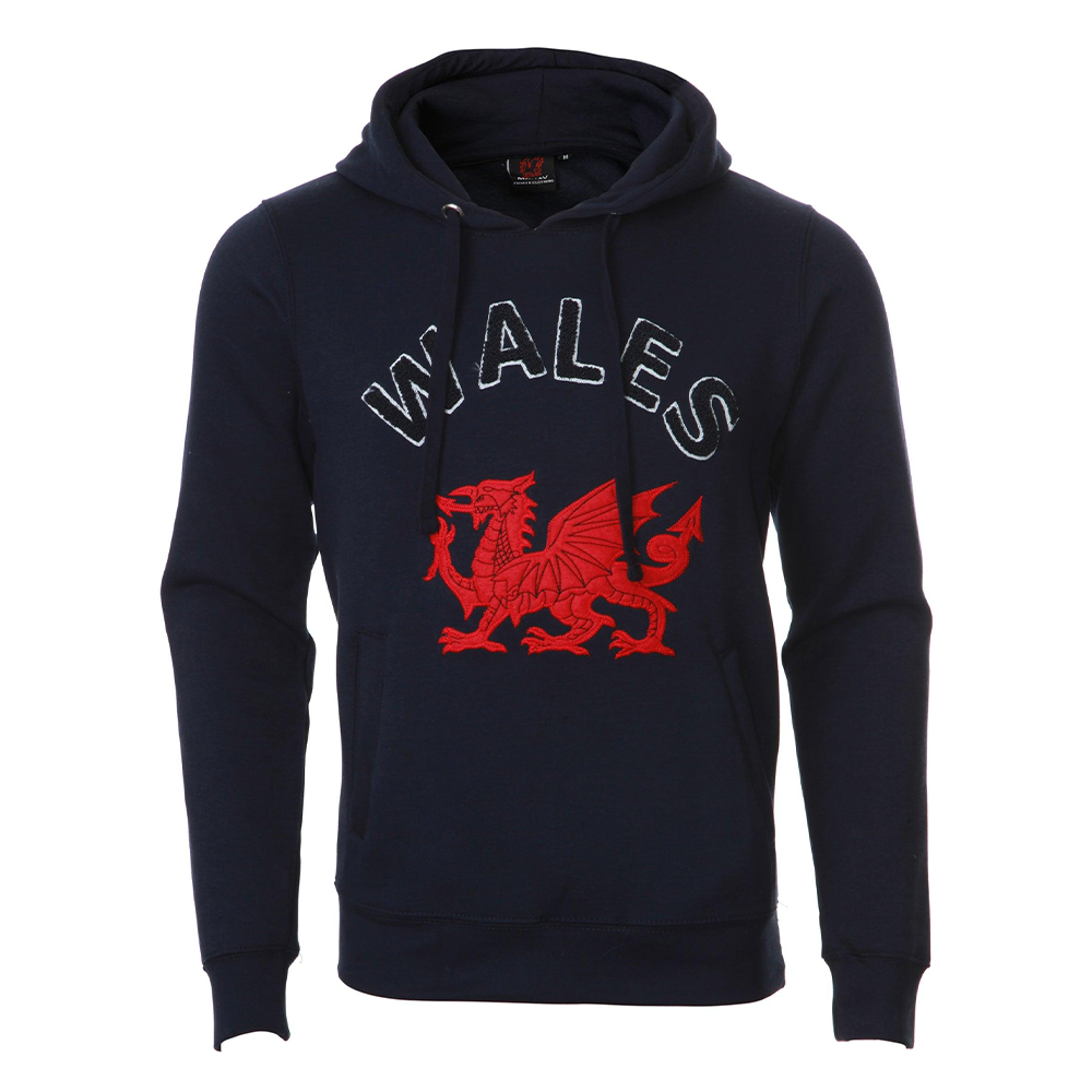 Navy Towelling Wales Hoodie