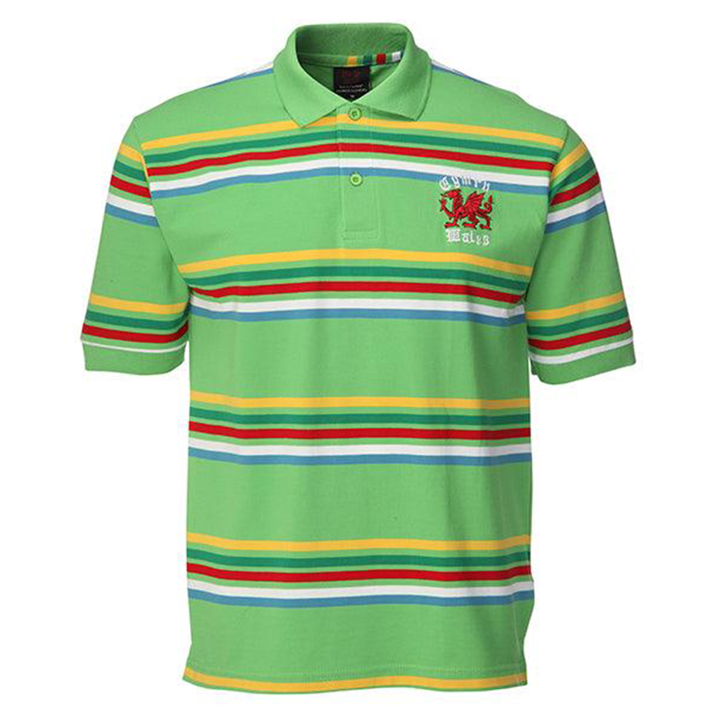 Yarn Dyed Green Polo Shirt